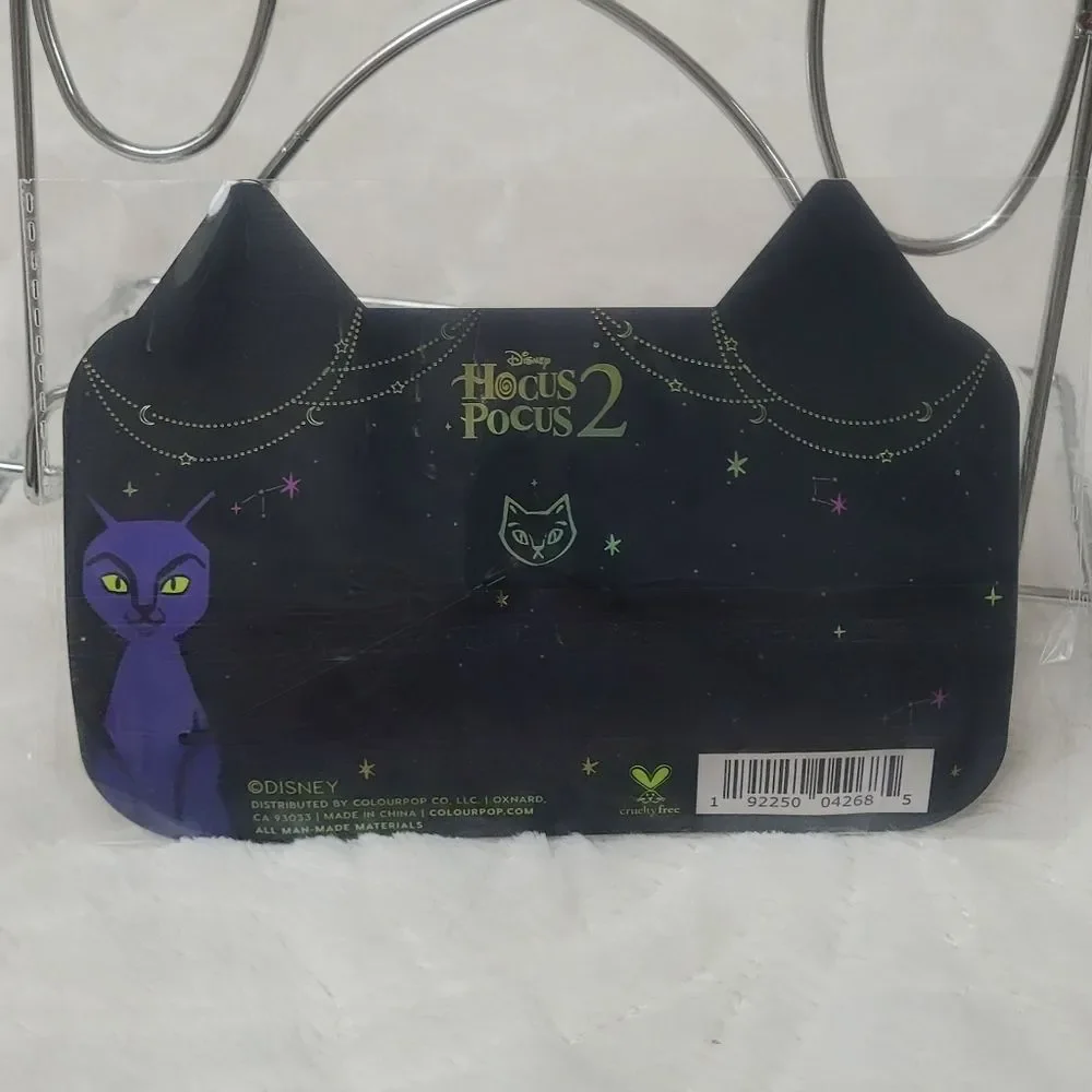 Colourpop Disney Cat Ear Hair Clips Hocus Pocus 2 Black Faux Fur Purple New OOS